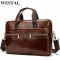 Genuine Leather Briefcase Laptop Shoulder Bag