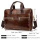 Genuine Leather Briefcase Laptop Shoulder Bag