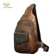 Crazy Horse Leather Chest Sling Bag