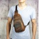 Crazy Horse Leather Chest Sling Bag