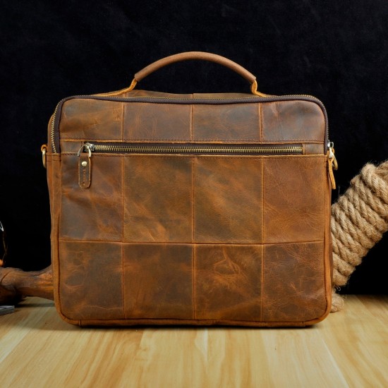 Genuine Leather Antique Style Briefcase