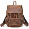 Vintage Leather Travel Backpack Rucksack