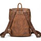 Vintage Leather Travel Backpack Rucksack