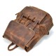 Vintage Leather Travel Backpack Rucksack