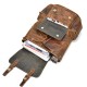 Vintage Leather Travel Backpack Rucksack